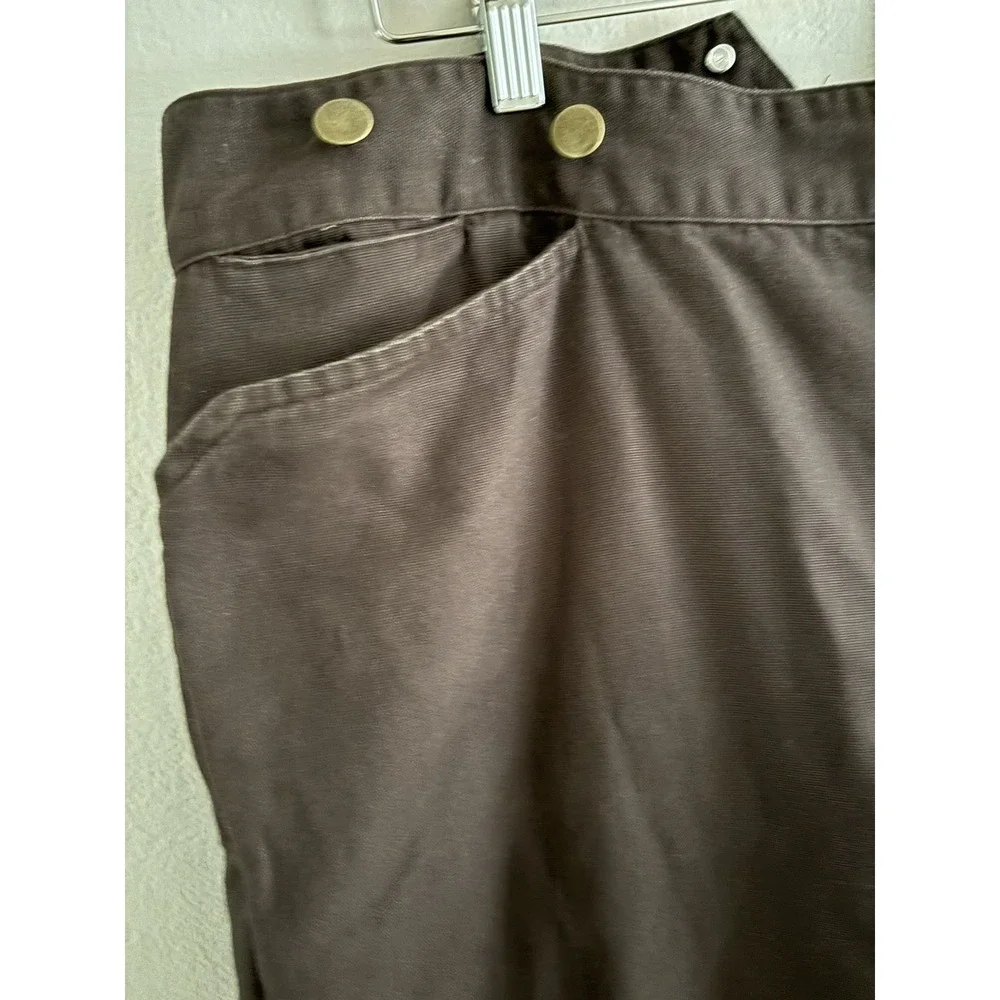 Frontier‎ Classics Brown Pants w/Suspenders Buckle Back Old Western Cowboy 40x29
